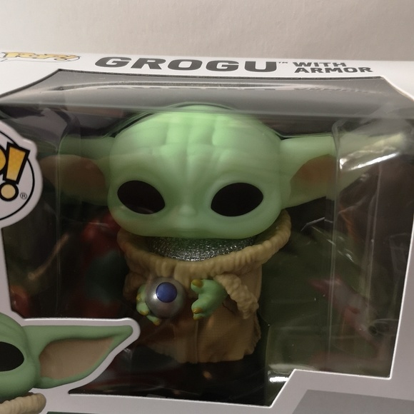 Brand New in Box Funko Pop Star Wars Grogu w/ Armor Collectible Figurine *glows* - Picture 3 of 5